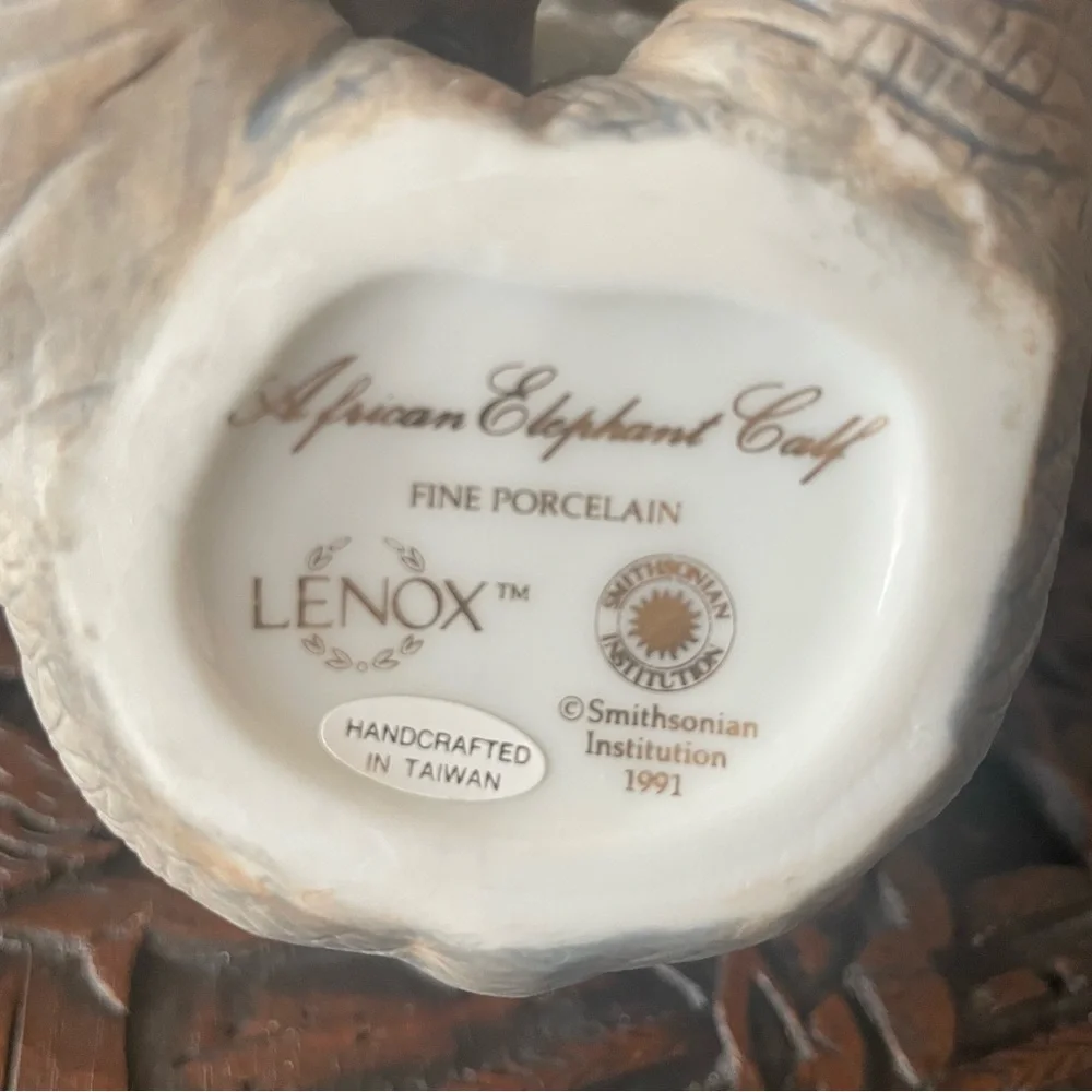 LAST CHANCE Lenox Porcelain Elephant Figurine Collectible Home Accent Decor - Picture 8 of 9